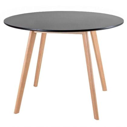 Imagem de Conjunto Mesa Jantar Leda 90Cm 4Cadeiras Leda Saarinen Preta