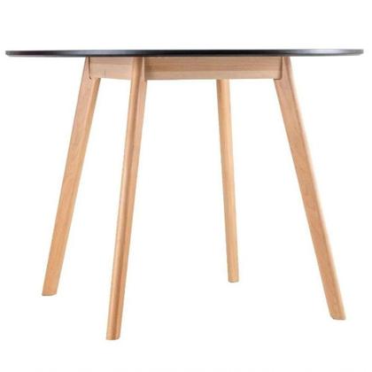 Imagem de Conjunto Mesa Jantar Leda 90Cm 4Cadeiras Leda Saarinen Preta