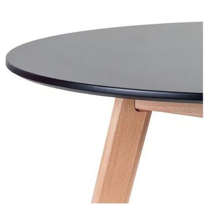 Imagem de Conjunto Mesa Jantar Leda 90Cm 4Cadeiras Leda Saarinen Preta