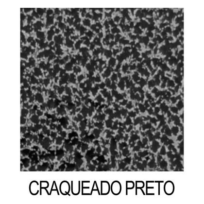 Imagem de Conjunto mesa jogo sala jantar ciplafe luna tampo madeira carvalho montreal 1,20m x 0,80m retangular 4 cadeiras tubo craqueado preto assento estofado