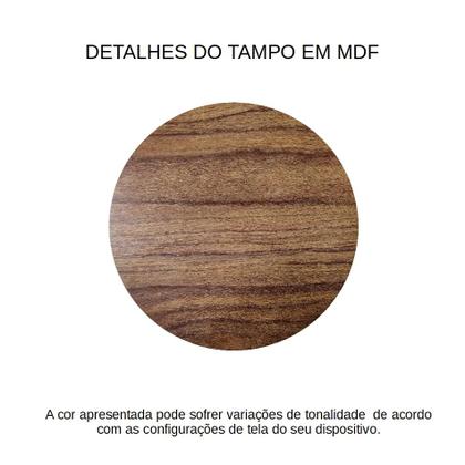 Imagem de Conjunto Mesa Lateral Capri Preto Com Espelho