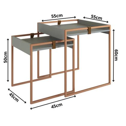 Imagem de Conjunto Mesa Lateral Columbia - Verde