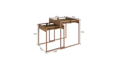 Imagem de Conjunto Mesa Lateral Columbia Woodmel