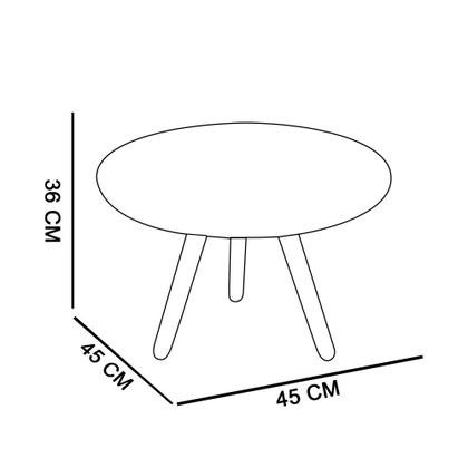Imagem de Conjunto Mesa Lateral e Mesa de Centro Preto B04 - D'Rossi
