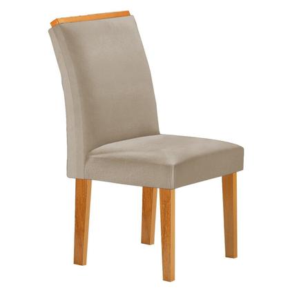 Imagem de Conjunto Mesa Lorena 160cm X 80cm com 6 Cadeiras Luisa Tampo Londres com Vidro