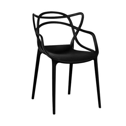 Conjunto Mesa Madeira Maciça Bernardo 1,20m Ferragem Preta com 4 Cadeiras Alegra Preta - MAHARAECODESIGN Imagem de Conjunto Mesa Madeira Maciça Bernardo 1,20m Ferragem Preta com 4 Cadeiras Alegra Preta
