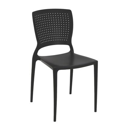 Conjunto Mesa Madeira Maciça Marin Brasil 4 Cadeiras Safira Preta Tramontina Imagem de Conjunto Mesa Madeira Maciça Marin Brasil 4 Cadeiras Safira Preta Tramontina