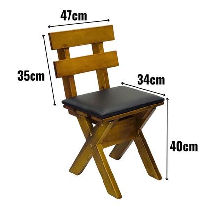 Imagem de Conjunto Mesa Madeira Maciça Para Churrasco Imbuia + 4 Bancos Estofados