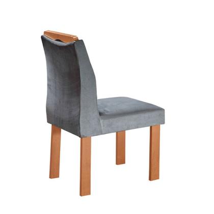 Imagem de Conjunto Mesa Madri com 6 Cadeiras Lisboa Tampo em Vidro 170x90cm Cel Móveis