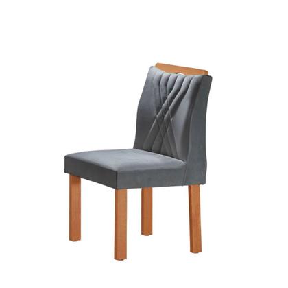 Imagem de Conjunto Mesa Madri com 6 Cadeiras Lisboa Tampo em Vidro 170x90cm Cel Móveis