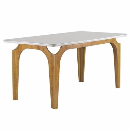 Imagem de Conjunto Mesa Melina 170cmx90cm com 6 Cadeiras Luisa Tampo Smart Plus com Vidro