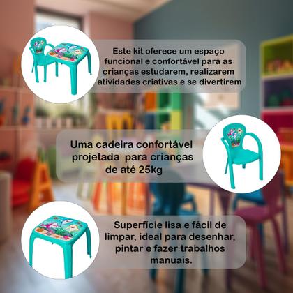 Imagem de Conjunto Mesa Mesinha Infantil Com Uma Cadeira Decorada