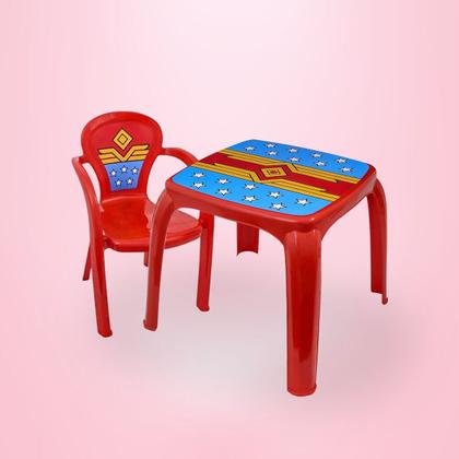 Imagem de Conjunto Mesa Mesinha Infantil Com Uma Cadeira Decorada