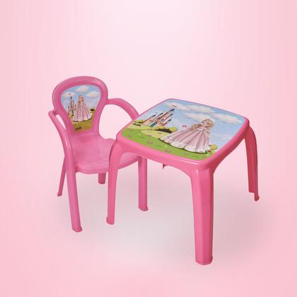Imagem de Conjunto Mesa Mesinha Infantil Com Uma Cadeira Decorada