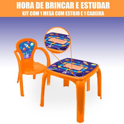 Imagem de Conjunto Mesa Mesinha Infantil Com Uma Cadeira Decorada