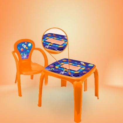 Imagem de Conjunto Mesa Mesinha Infantil Com Uma Cadeira Decorada