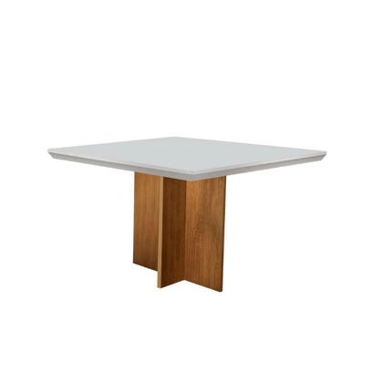 Imagem de Conjunto Mesa Olímpia 90cm Em Mdf 4 Cadeiras Off White