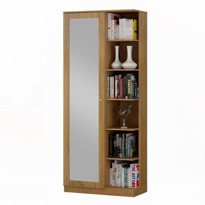 Imagem de Conjunto Mesa para Computador Escrivaninha e Armário Multiuso 1 Porta com Espelho João Pessoa