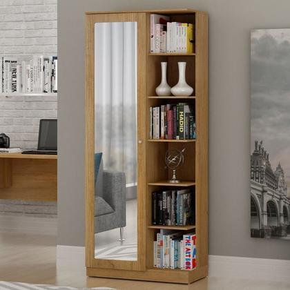 Imagem de Conjunto Mesa para Computador Escrivaninha e Armário Multiuso 1 Porta com Espelho João Pessoa