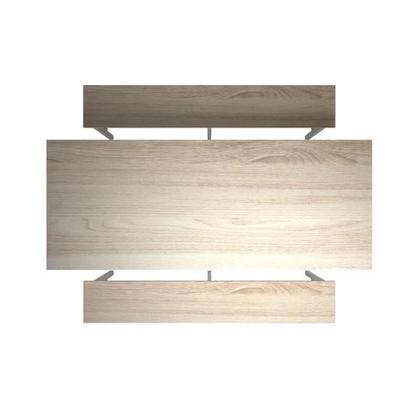 Imagem de Conjunto Mesa para Refeitório 8 Lugares com Bancos Separado