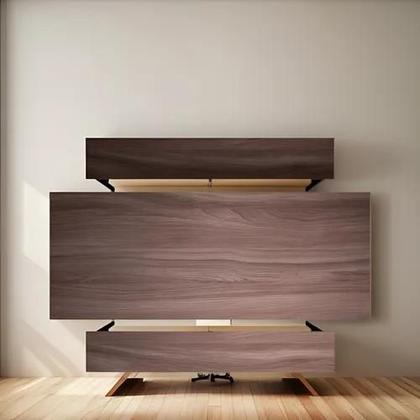 Imagem de Conjunto Mesa para Refeitório 8 Lugares com Bancos Separado