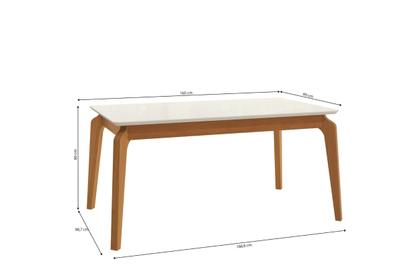 Imagem de Conjunto Mesa Petra com 6 Cadeiras Madeira Maciça