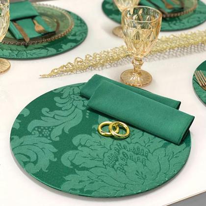 Imagem de Conjunto Mesa Posta Souplat Completo Medalhão Varias Cores Decorativo