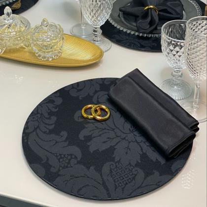 Imagem de Conjunto Mesa Posta Souplat Completo Medalhão Varias Cores Decorativo