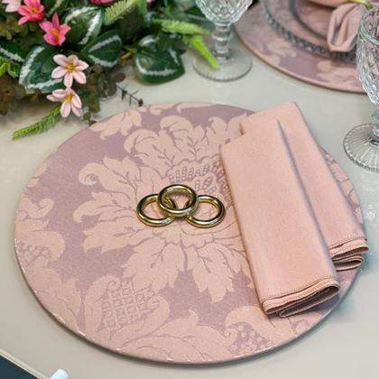 Imagem de Conjunto Mesa Posta Souplat Completo Medalhão Varias Cores Decorativo