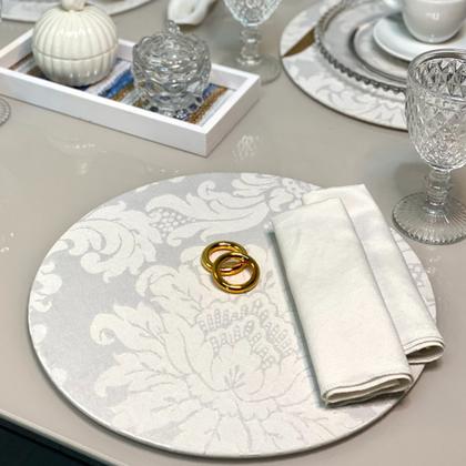 Imagem de Conjunto Mesa Posta Souplat Completo Medalhão Varias Cores Decorativo