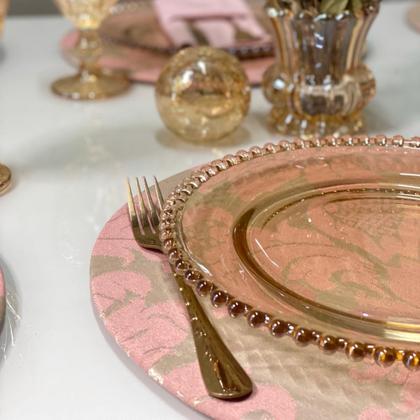 Imagem de Conjunto Mesa Posta Souplat Completo Medalhão Varias Cores Decorativo