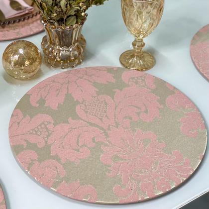 Imagem de Conjunto Mesa Posta Souplat Completo Medalhão Varias Cores Decorativo