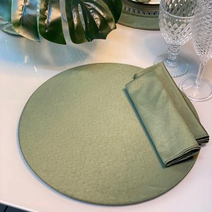 Imagem de Conjunto Mesa Posta Sousplat Completo LISO cor Solida