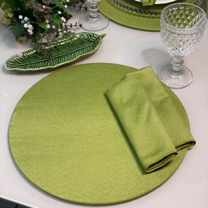 Imagem de Conjunto Mesa Posta Sousplat Completo LISO cor Solida