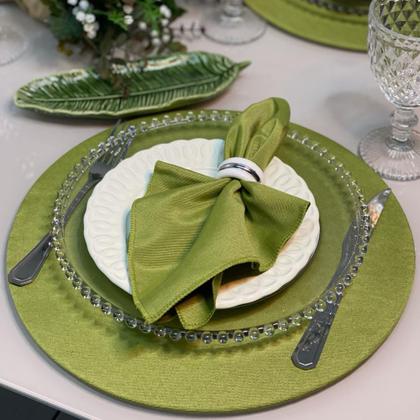 Imagem de Conjunto Mesa Posta Sousplat Completo LISO cor Solida