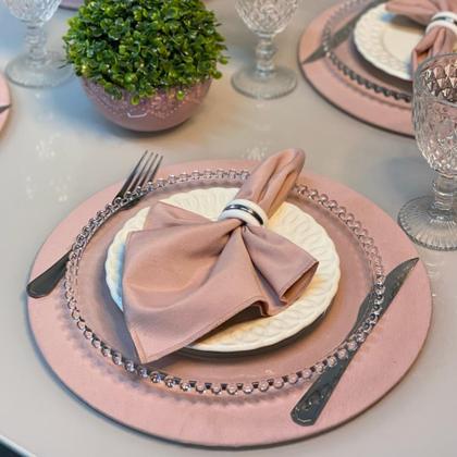 Imagem de Conjunto Mesa Posta Sousplat Completo LISO cor Solida