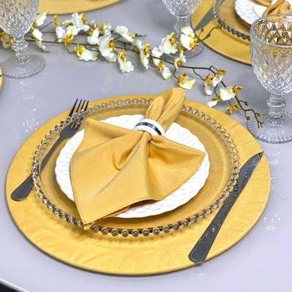 Imagem de Conjunto Mesa Posta Sousplat Completo LISO cor Solida