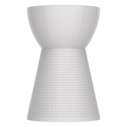 Imagem de Conjunto Mesa Redonda 60x82cm 3 Banquetas Fit Grifit Branco