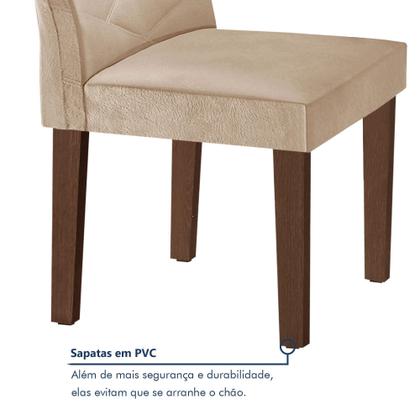 Imagem de Conjunto Mesa Redonda com Vidro e 4 Cadeiras Tampo Barcelona Yescasa