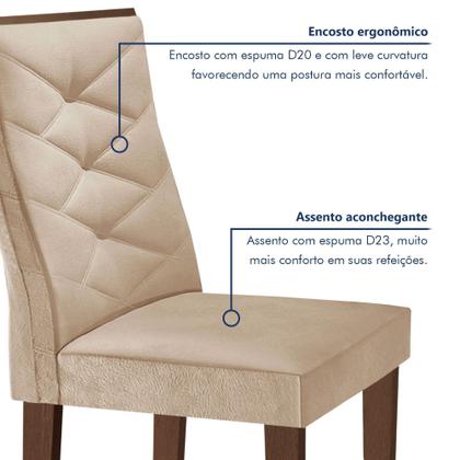 Imagem de Conjunto Mesa Redonda com Vidro e 4 Cadeiras Tampo Barcelona Yescasa