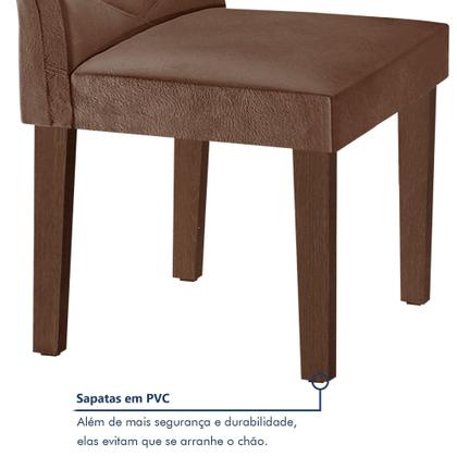 Conjunto Mesa Redonda com Vidro e 6 Cadeiras Tampo 120cmx120cm Barcelona Yescasa - Cel Móveis Imagem de Conjunto Mesa Redonda com Vidro e 6 Cadeiras Tampo 120cmx120cm Barcelona Yescasa