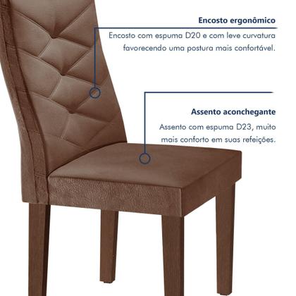 Conjunto Mesa Redonda com Vidro e 6 Cadeiras Tampo 120cmx120cm Barcelona Yescasa - Cel Móveis Imagem de Conjunto Mesa Redonda com Vidro e 6 Cadeiras Tampo 120cmx120cm Barcelona Yescasa