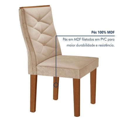 Conjunto Mesa Redonda com Vidro e 6 Cadeiras Tampo 120cmx120cm Barcelona Yescasa Imagem de Conjunto Mesa Redonda com Vidro e 6 Cadeiras Tampo 120cmx120cm Barcelona Yescasa
