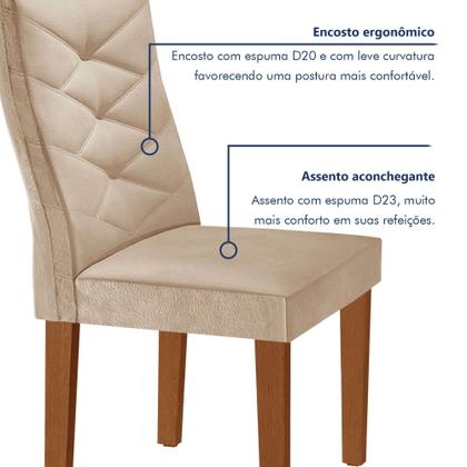 Conjunto Mesa Redonda com Vidro e 6 Cadeiras Tampo 120cmx120cm Barcelona Yescasa Imagem de Conjunto Mesa Redonda com Vidro e 6 Cadeiras Tampo 120cmx120cm Barcelona Yescasa