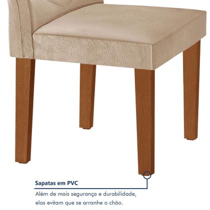 Conjunto Mesa Redonda com Vidro e 6 Cadeiras Tampo 120cmx120cm Barcelona Yescasa Imagem de Conjunto Mesa Redonda com Vidro e 6 Cadeiras Tampo 120cmx120cm Barcelona Yescasa