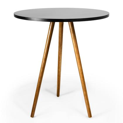 Imagem de Conjunto Mesa Redonda Jantar 60cm 2 Cadeiras Pés De Madeira