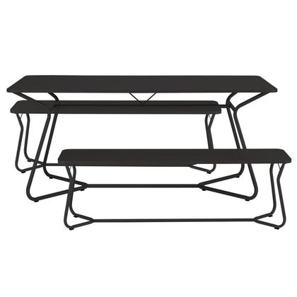 Imagem de Conjunto Mesa Retangular 180cm X 90cm com 2 Bancos Varetas