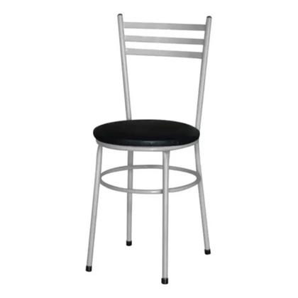 Imagem de Conjunto Mesa Retangular 70x120cm Cinza Com 4 Cadeiras Epoxi