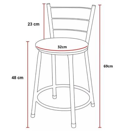 Imagem de Conjunto Mesa Retangular 70x120cm Preta Com 4 Banquetas Junco