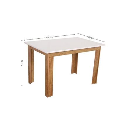 Imagem de Conjunto Mesa Retangular Luiza 4 Cadeiras - São Carlos